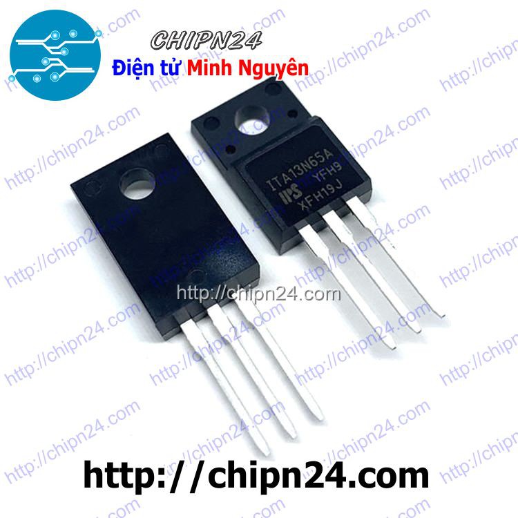 [1 CON] (KT1) MOSFET 13N65 TO-220F 13A 650V (Kênh N) (ITA13N65A)