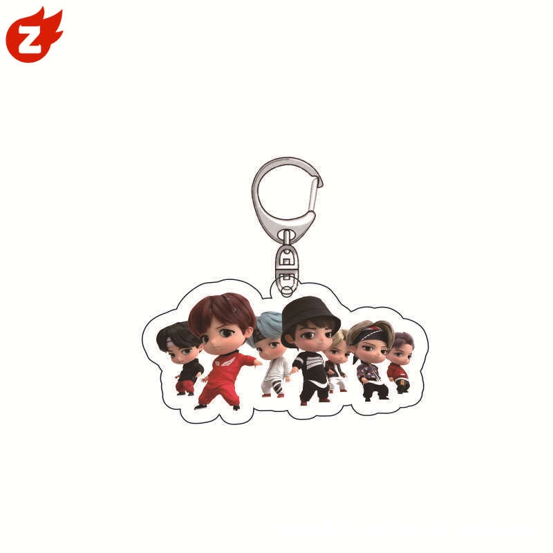 Móc Khóa Hình Kẹo BTS Hoạt Hình Sáng Tạo Hàn Quốc