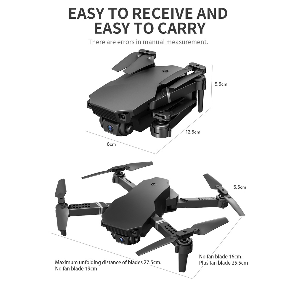Flycam mini giá rẻ L702 Pro 2 camera 4k cảm biến bụng kết nối wifi,chụp ảnh trên không có thể điều khiển qua điện thoại