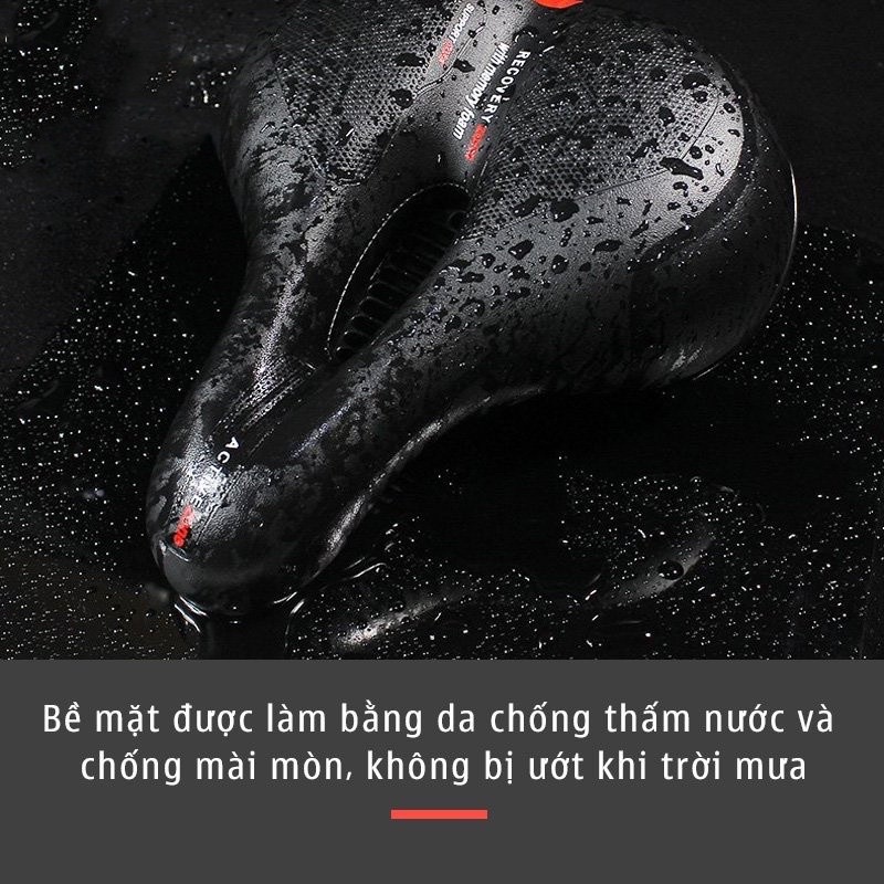 Yên xe đạp thể thao siêu êm thoáng khí da Pu cao cấp chính hãng