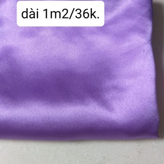 Vải phi bóng , nhiều màu , khổ 1m4.(1m/30k)