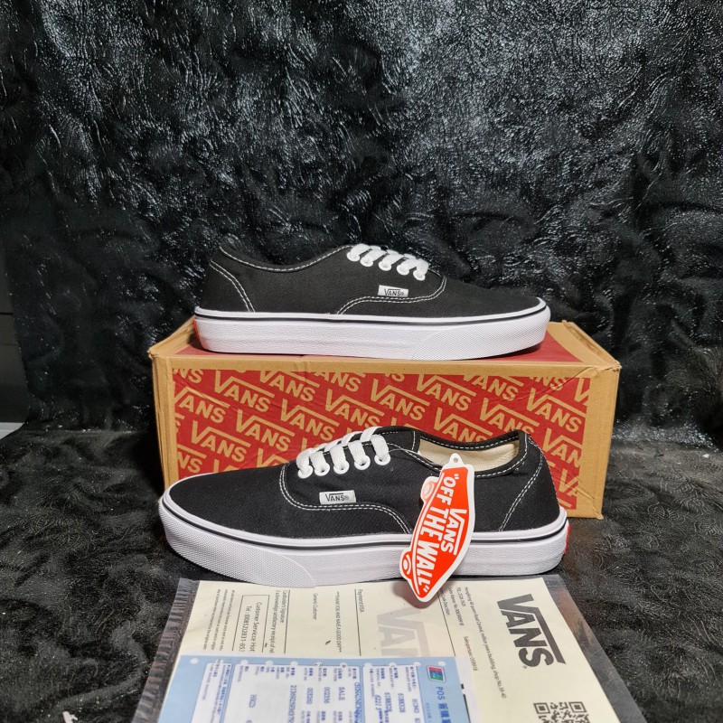 [Ảnh Thật + Video] Giày Vans Classic Authentic Black || Giày Vans Authentic Đen