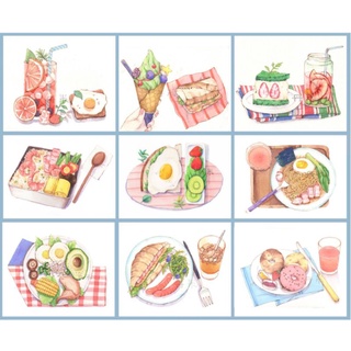 Line art (Tranh tô màu) ĐỒ ĂN P003