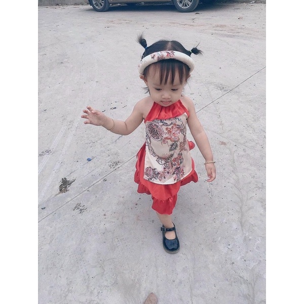Set yếm kèm mấn cưng xỉu cho bé