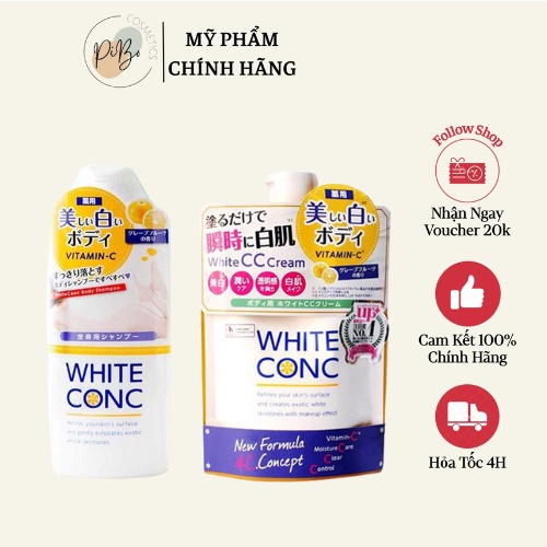 Bộ Dưỡng Trắng Da Body White Conc Nhật Bản