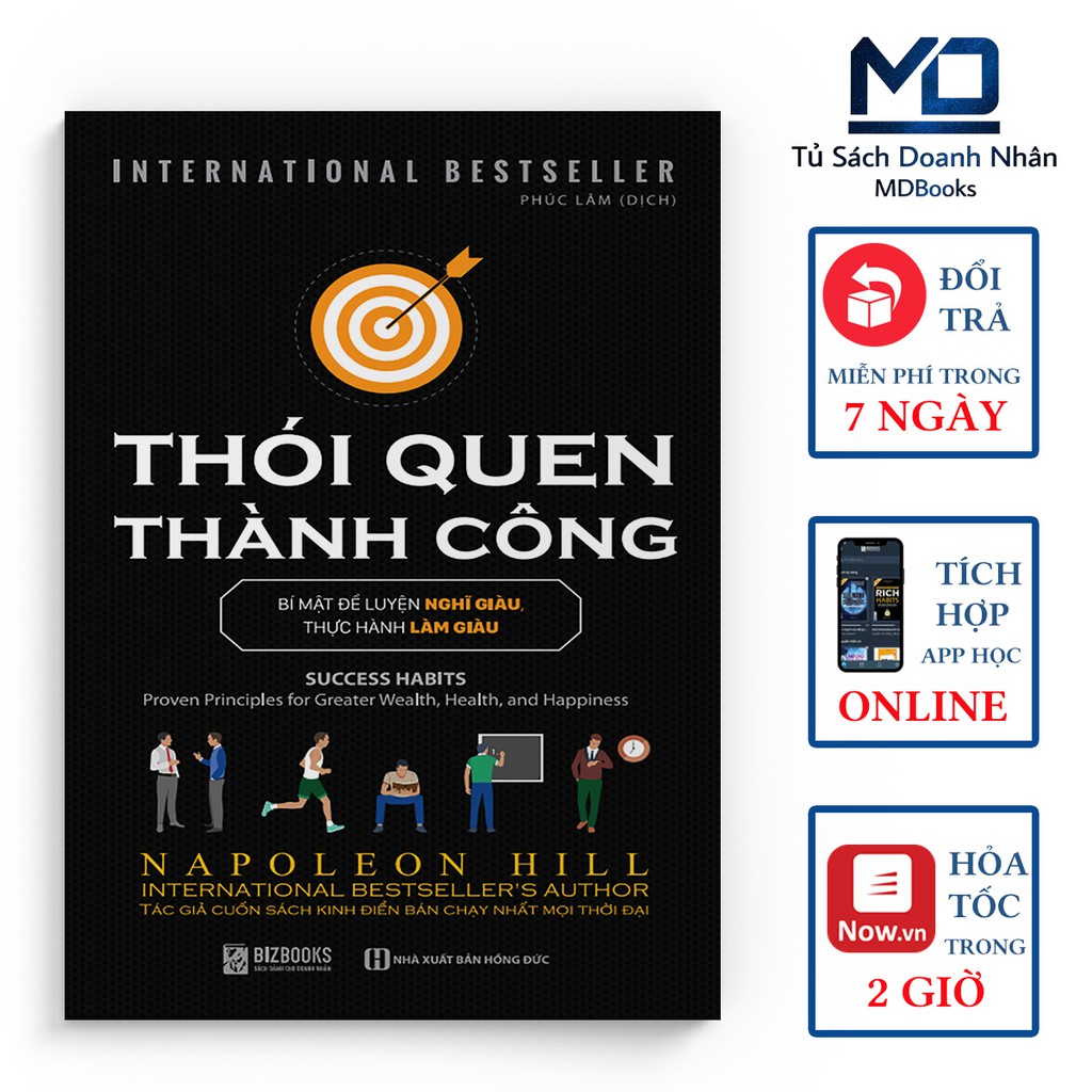 Sách Kỹ Năng - Thói Quen Thành Công - Bí Mật Để Luyện Nghĩ Giàu Thực Hành Làm Giàu - Đọc Kèm Apps - Bizbooks