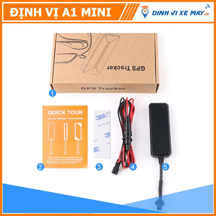 Thiết Bị Định Vị Xe Máy A1 Mini Kích Thước Siêu Nhỏ - Hàng Chất - Dễ Lắp Đặt 【Chính Hãng Từ www.dinhvixemay.vn】