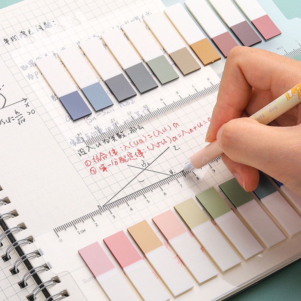 Set 200 Giấy Ghi Chú đánh dấu trang nhiều màu sắc Morandi