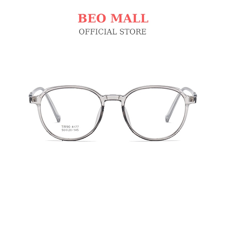 Gọng kính vuông tròn BEOMALL nhiều góc cạnh trên dưới tinh tế siêu đẹp và thời trang nhiều màu sắc 8177