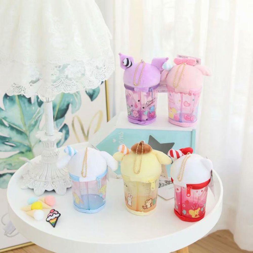 REBUY1 Móc Khóa Hình Chó Purin Nhồi Bông Dễ Thương