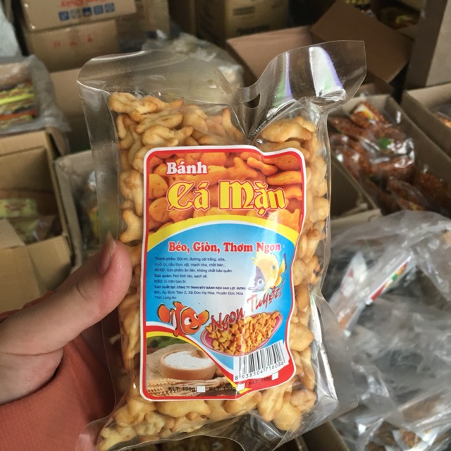 Túi bánh cá mặn 100g