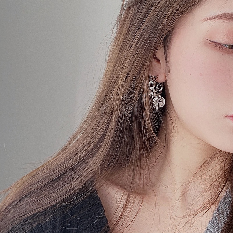 Bông Tai Thép Titan Hình Thánh Giá Thời Trang Cao Cấp