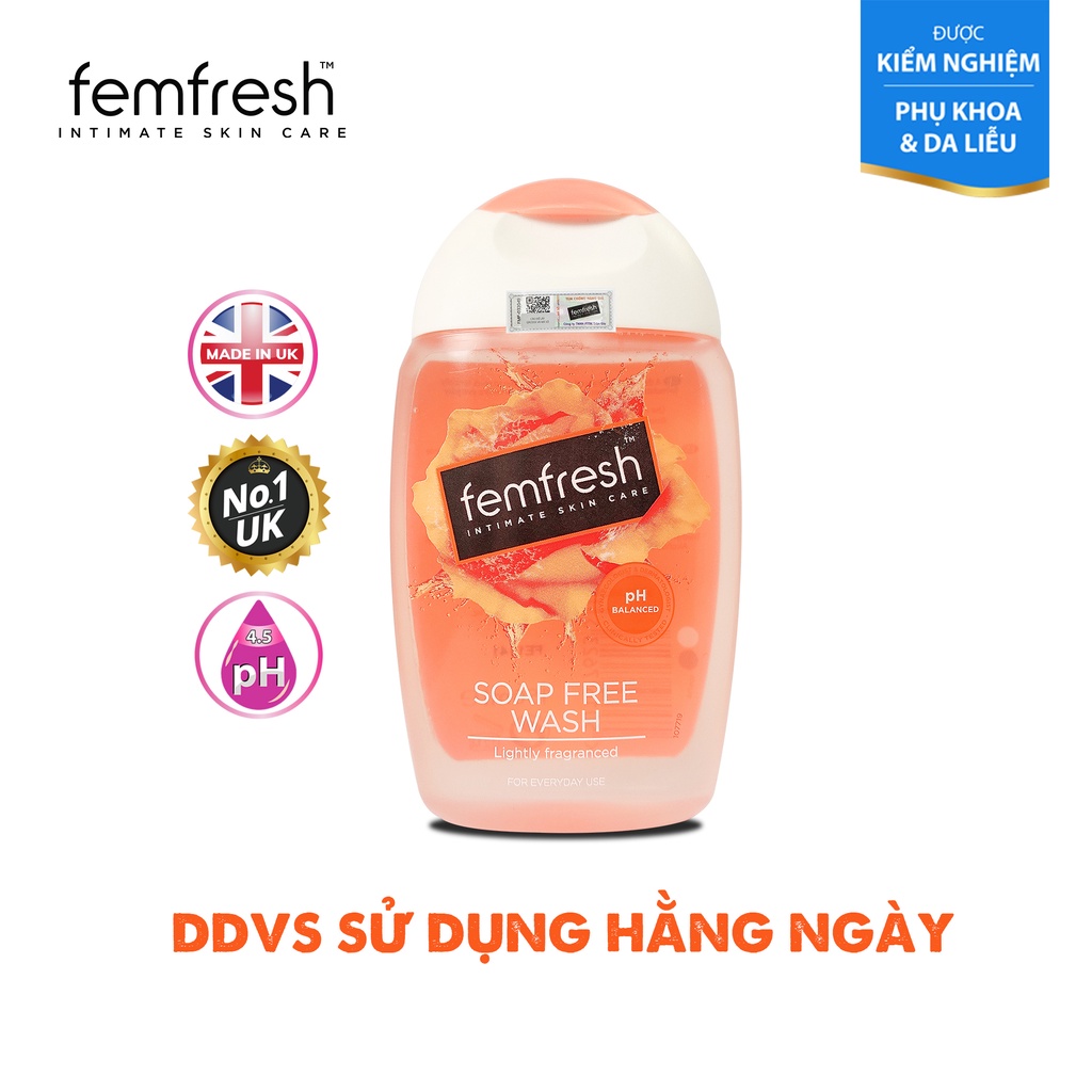 [MUA 2 TẶNG 1]Combo Dung Dịch Vệ Sinh Phụ Nữ Femfresh Cho Người Hay Vận Động 250ml &amp; Femfresh Dùng Hàng Ngày Daily 150ml