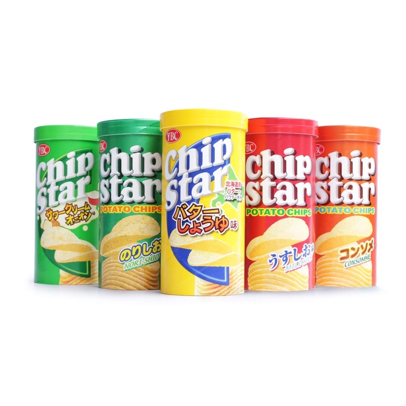 Khoai Tây Lát Vàng Giòn Chip Star YBC Đủ Vị Nhật Bản Size Nhỏ Cho Bé