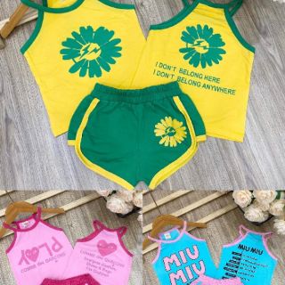 Set 3 bộ ba lỗ cho bé gái 8/19