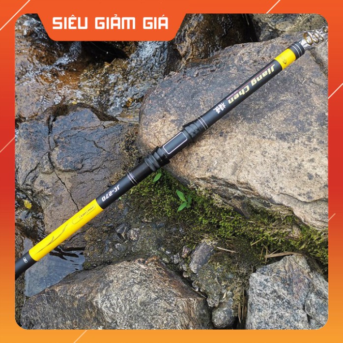 [Combo] R [ Siêu Khỏe ] Cần Câu Máy Rút Hunts man LW vàng đủ size 2m1 2m4 2m7 3m0 3m6 cacbon tải cá trên 10 kg -do