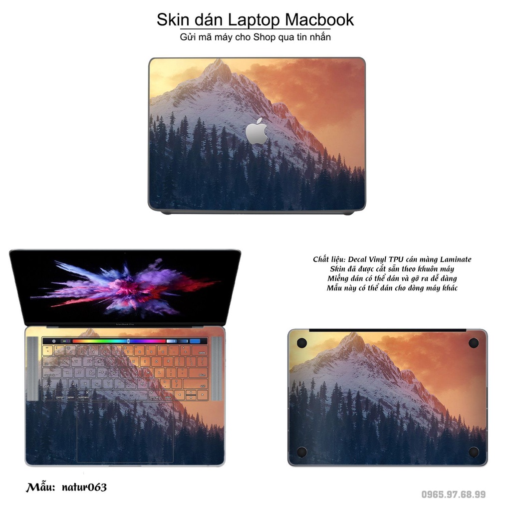 Skin dán Macbook mẫu thiên nhiên (đã cắt sẵn, inbox mã máy cho shop)