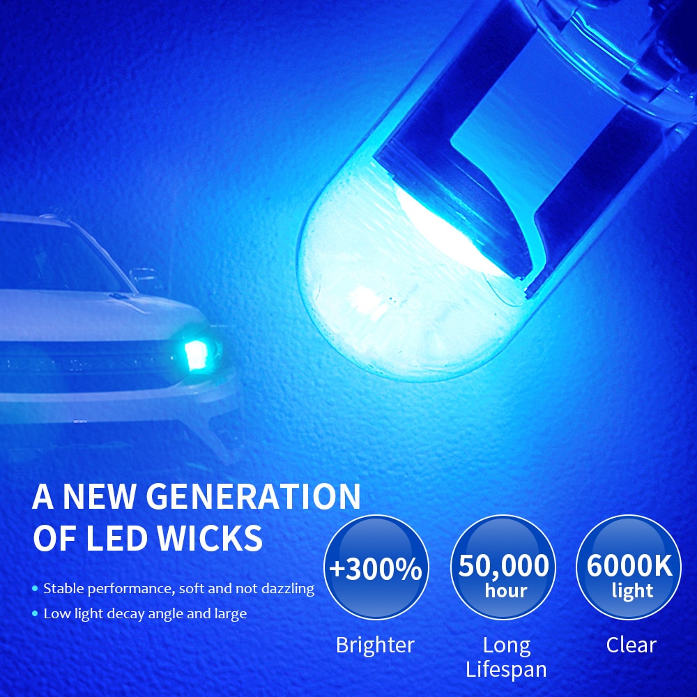 Đèn Led Gắn Biển Số Xe Hơi W5W 194 T10 3000k 6000k