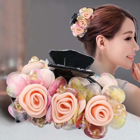 Kẹp Tóc Đính Hoa Thanh Lịch Thời Trang Dành Cho Nữ