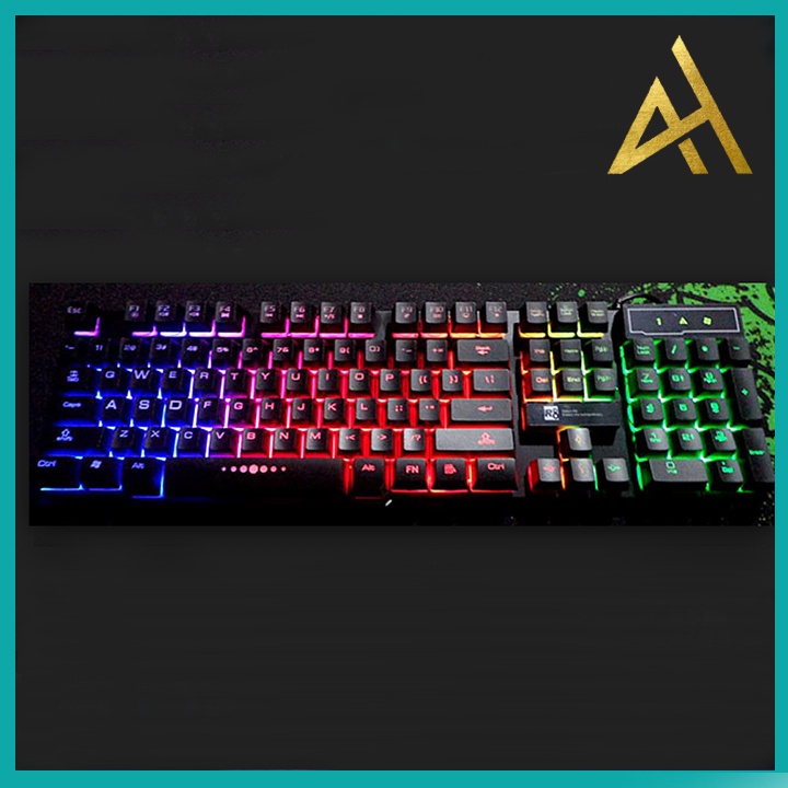 Bàn Phím Gaming Chính Hãng Đèn LED 7 Màu R8 1822 Chuyên Game Bàn phím Giả Cơ Máy Tính PC Laptop Keyboard Có Dây