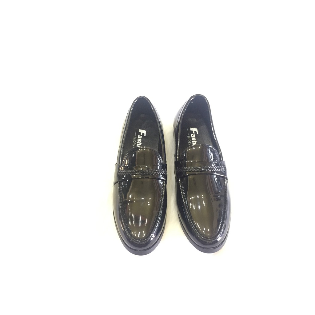 Giầy  tây giày lười nam hàn quốc đai dệp bóng | BigBuy360 - bigbuy360.vn