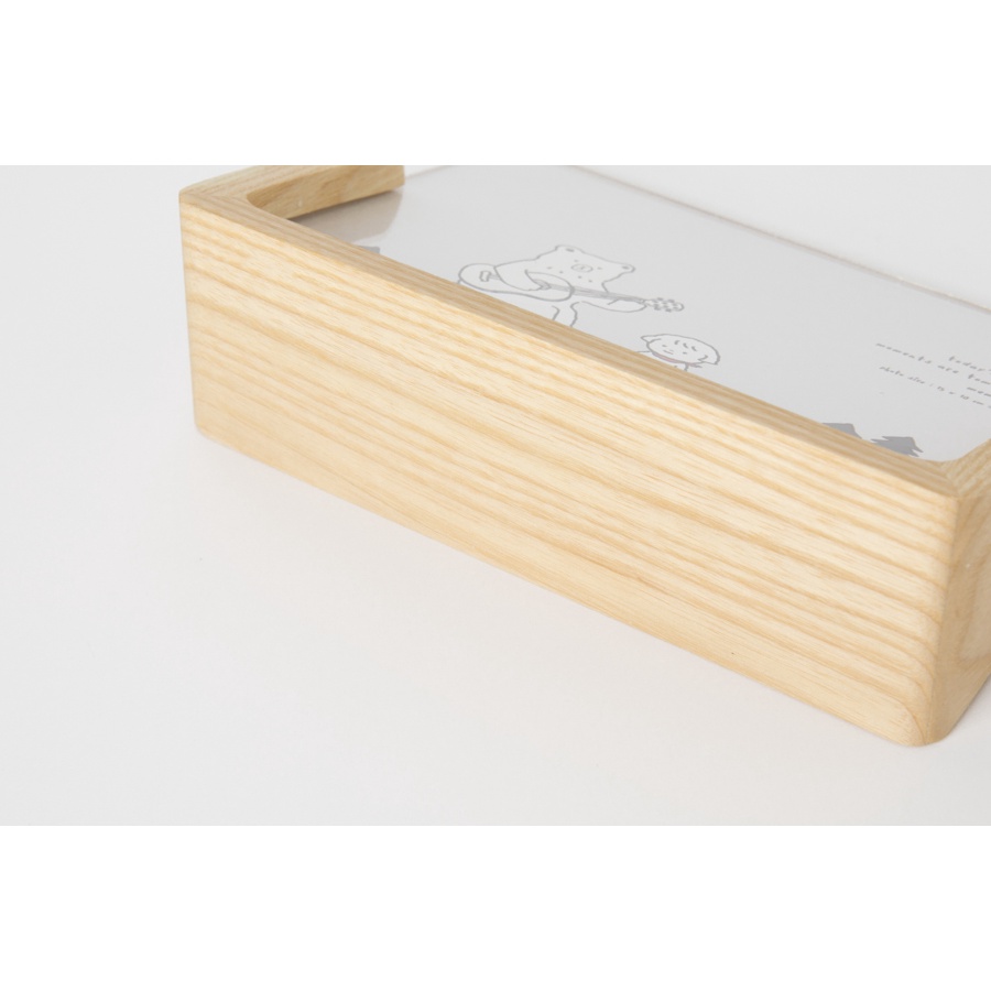 Khung Ảnh Gỗ ARTBOX Hàn Quốc Đế Khối Tam Giác Đơn Giản Hình Cô Gái Và Gấu