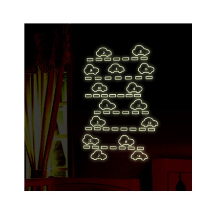 Decal trang trí tường - Xe Hơi - DẠ QUANG
