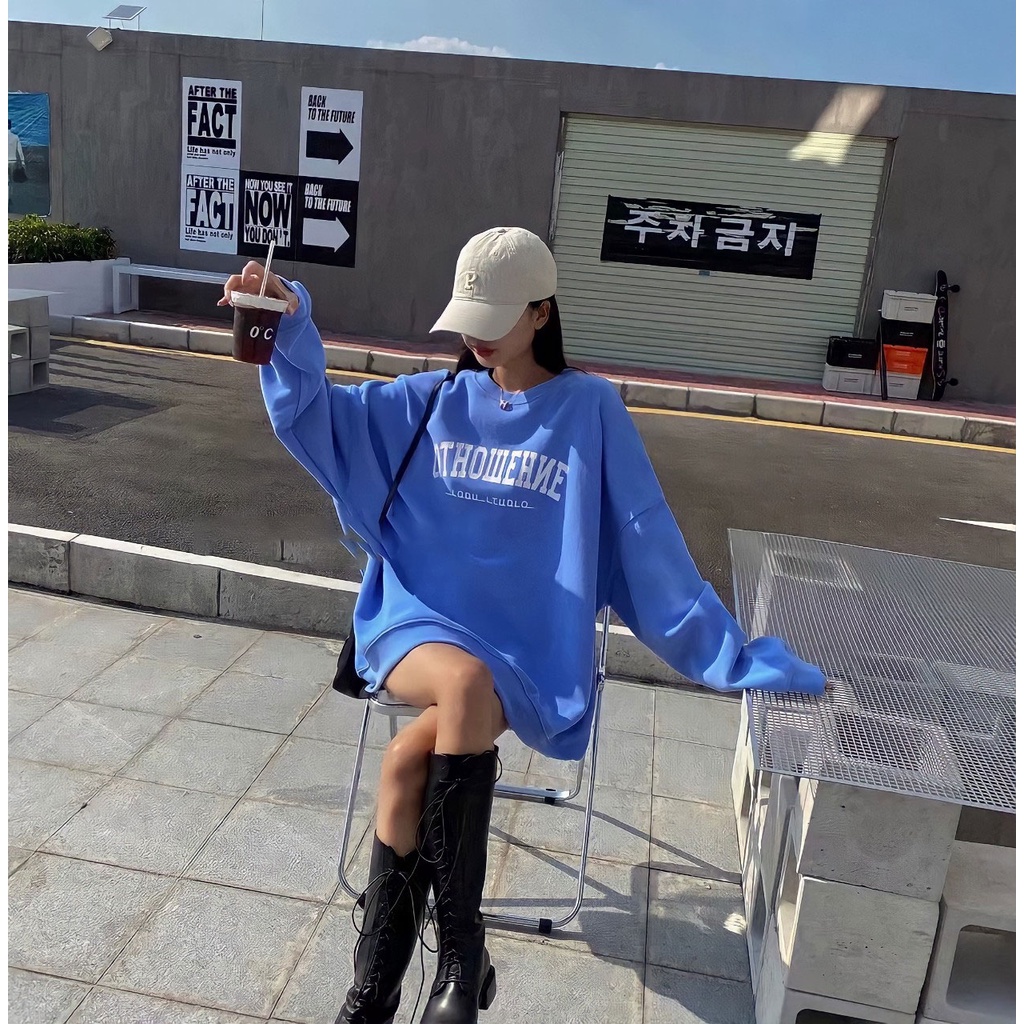 Áo nỉ sweater nữ form rộng dài tay chất nỉ Áo sweater OTTO trending Hàn Quốc - CUTE_ZOO | BigBuy360 - bigbuy360.vn