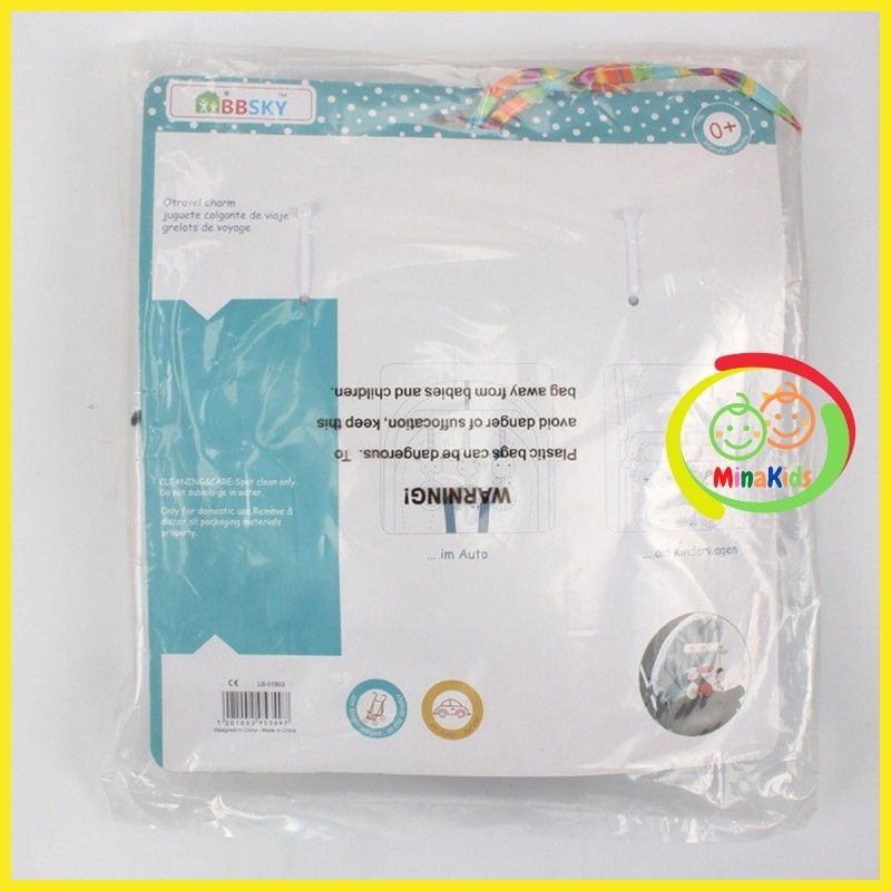 Đồ Chơi Treo Xe Đẩy Treo Nôi Cũi Kích Thích Thị Giác Hình Bò Sữa Dễ Thương BBSKY TN14