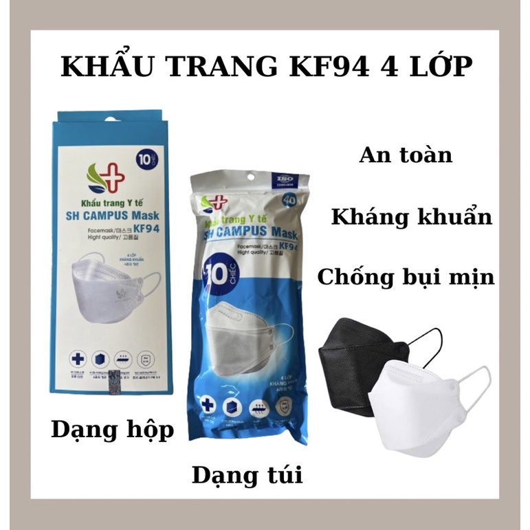 Khẩu trang KF94 4 lớp KF94 chống bụi mịn và kháng khuẩn [SẴN]