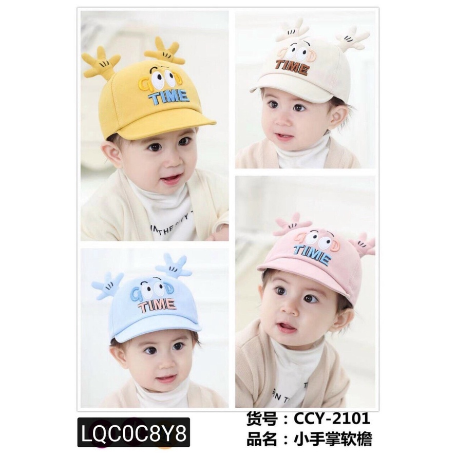 Mũ Chìa Lưỡi Trai Họa Tiết Nhiều Mẫu Siêu Dễ Thương Cho Bé Từ 0-2 Tuổi