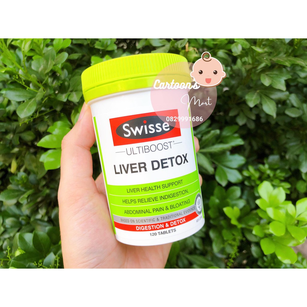 Viên Uống Hỗ Trợ Thải Độc Gan Swisse Liver Detox Úc 120 viên