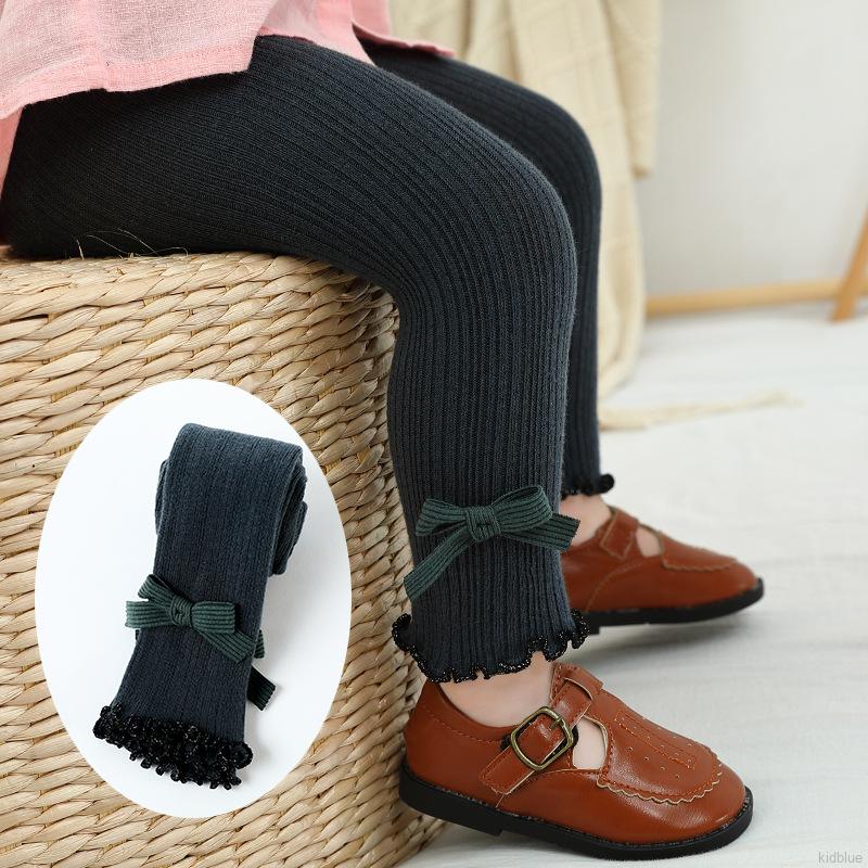 Quần Legging Đính Nơ Xinh Xắn Cho Bé Gái