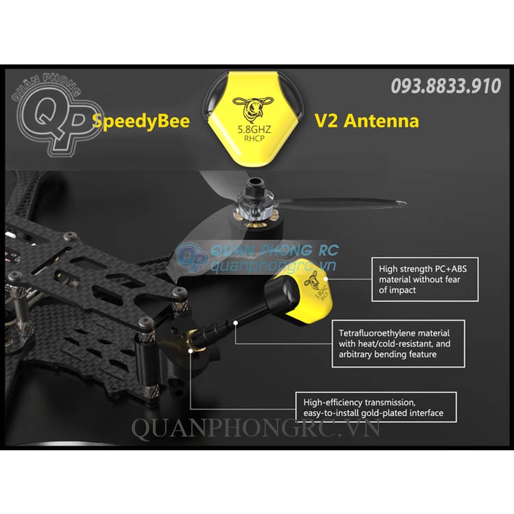 Anten Speedy Bee 5.8GHz 2.8dBi RHCP Antenna V2