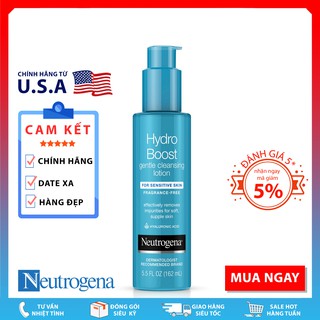 Sửa Rửa Mặt Tẩy Trang Neutrogena® Hydro Boost Gentle Cleansing Lotion (162mL)
