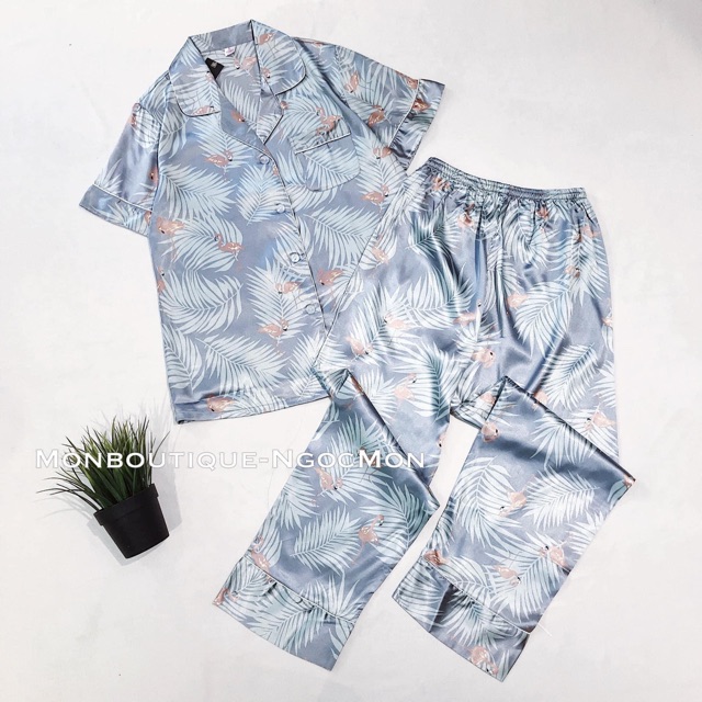 Bộ đồ ngủ lụa cao cấp tn151