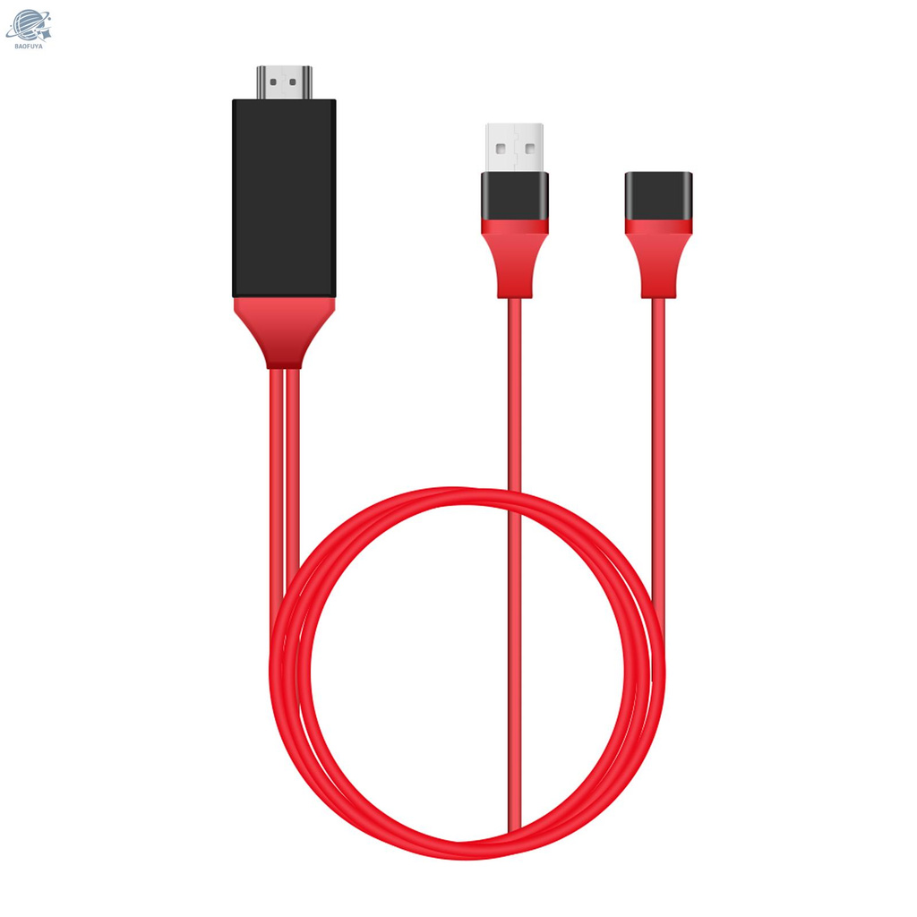 Dây Cáp Chuyển Đổi 1080P HDTV USB 2.0 Sang HD Cho Điện Thoại iOS / Máy Tính Bảng / PC / Android