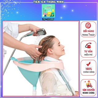 Chậu gội đầu tại nhà thông minh cho bà bầu, chậu ngồi gội đầu tại giường cho người già. Máng gội đầu tiện lợi tại nhà
