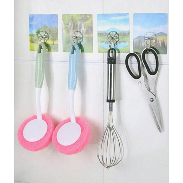 Combo 10 móc dán tường chịu lực treo đồ họa tiết 3D