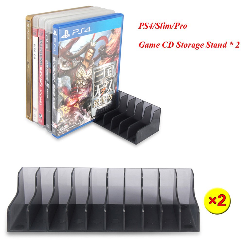 SONY PLAYSTATION Set 2 Giá Đựng Đĩa Cd Sony Playstation 4 Ps4 Ps4 Slim Pro