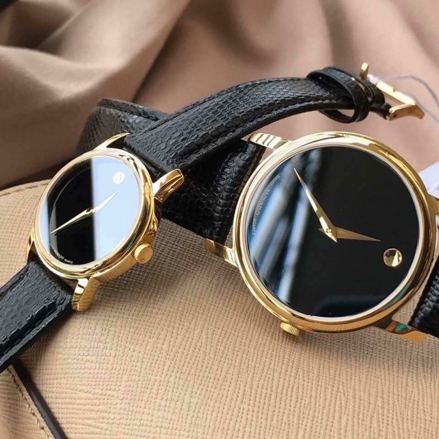 Cặp đồng hồ nam nữ Movado chính hãng- săn sale xách tay