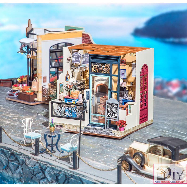 [BẢN QUỐC TẾ TIẾNG ANH] Mô hình nhà DIY Doll House Robotime Nancy’s Bake Shop DG143 Bakery Store Miniature