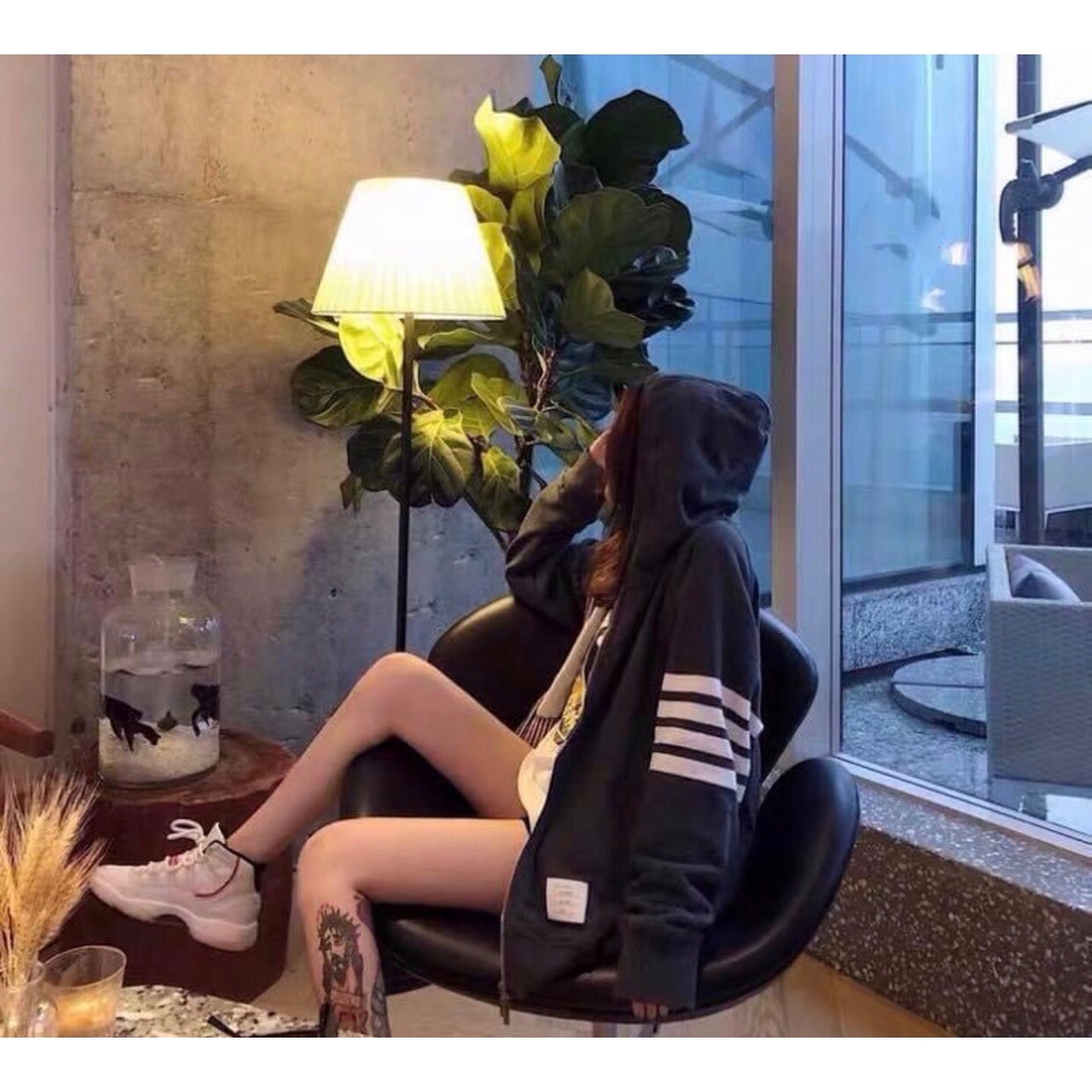 [Có Video Thật + Ảnh Thật] Áo Khoác Nỉ 4 Sọc Ngang Tay Có Khoá Kéo Chất Mềm Mã 568 - Daisy Clothings | BigBuy360 - bigbuy360.vn