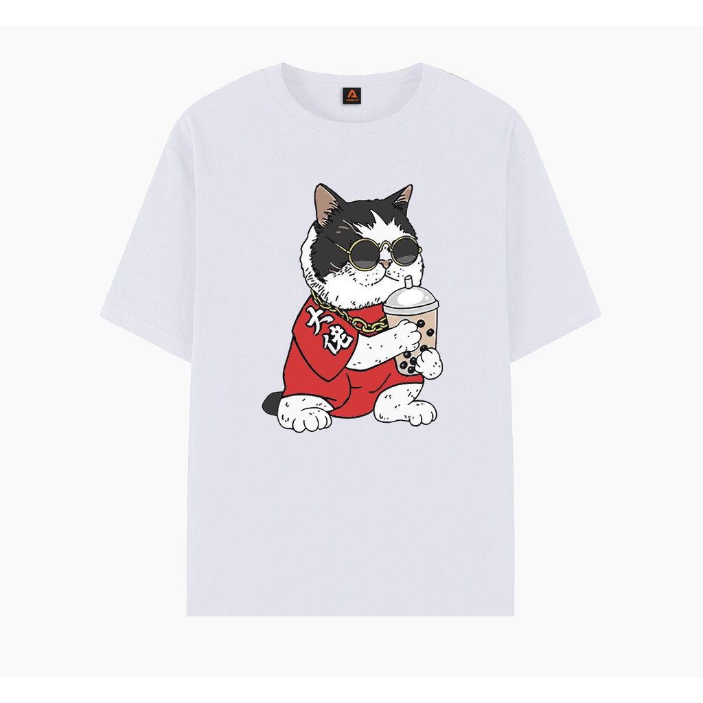 Milk Tea Cat Tshirt - ATHENA