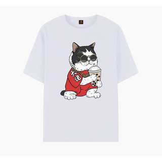 Milk Tea Cat Tshirt - ATHENA