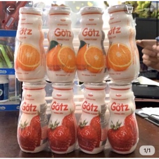 THÙNG 48 CHAI 110ML SỮA CHUA UỐNG GOZT VỊ DÂU/VANI/ TỰ NHIÊN