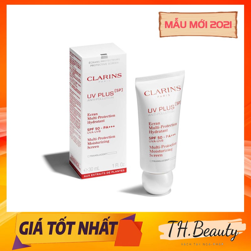 [Mẫu mới 2021] Kem chống nắng Clarins UV Plus[5P] - Protection SPF 50