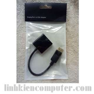 Cáp chuyển tín hiệu DisplayPort ra VGA out - dùng cho laptop và macbook kết nối với máy chiếu