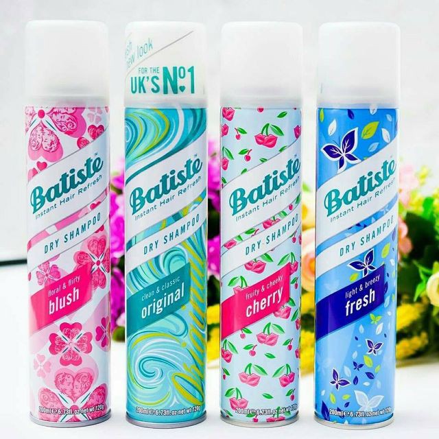 DẦU GỘI KHÔ BATISTE DRY SHAMPOO 200ML CHÍNH HÃNG ANH