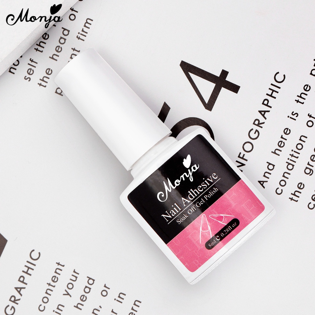 Keo dán móng tay MONJA nhanh khô 8ml tiện lợi